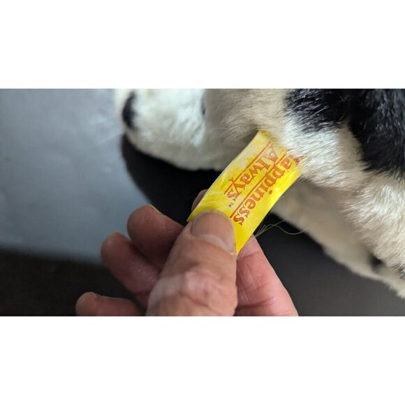 vintage Happiness Always Dalmatian Puppy Plush Stuffed Toy hand puppet  1995 - Picture 6 of 9